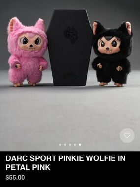 Darc Sport Icons Michael Wolfie Plush Keychain - Black